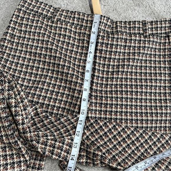 SOLD | By Anthropologie Houndstooth Knit Tweed Flare Pants Pull On High Rise LT - Picture 14 of 16